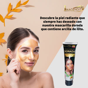 Mascarilla dorada antiarrugas con Colageno