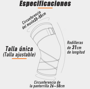 Rodilleras Elástica de Compresión Deportiva